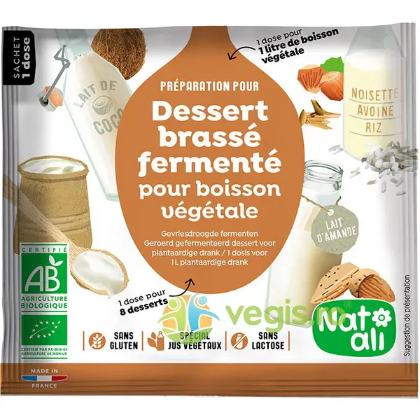 Ferment pentru Deserturi din Bauturi Vegetale Ecologic/Bio 24g