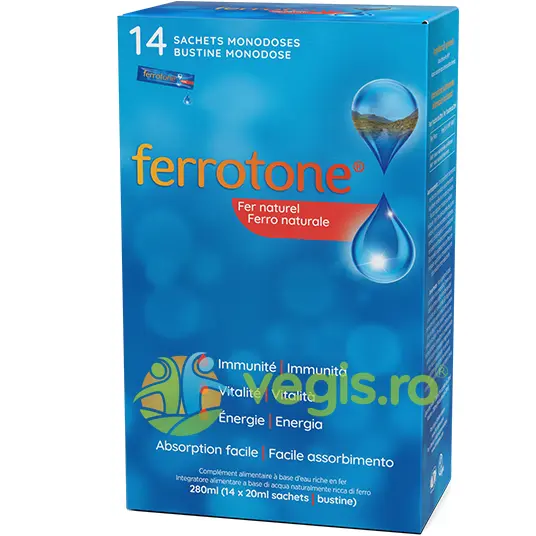 Ferrotone Original (Supliment cu Fier) 14 plicuri x 20ml
