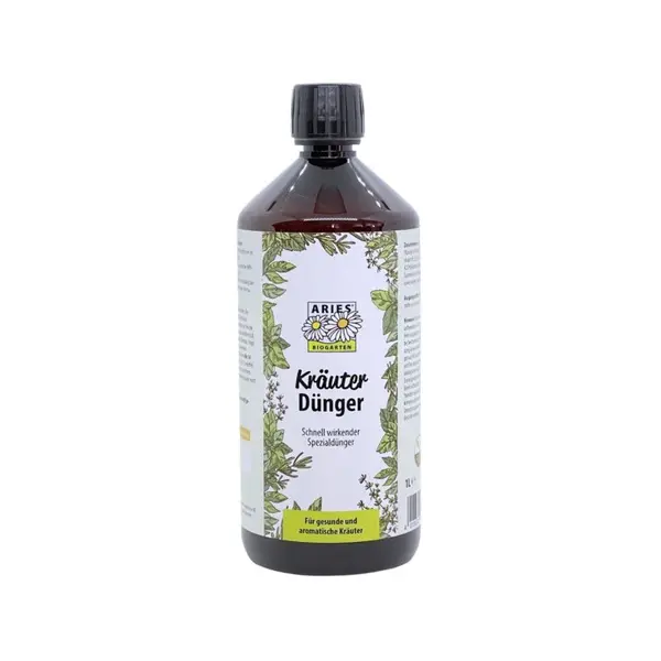 Fertilizant de origine vegetala pentru ierburi aromatice ecologic 1l Aries