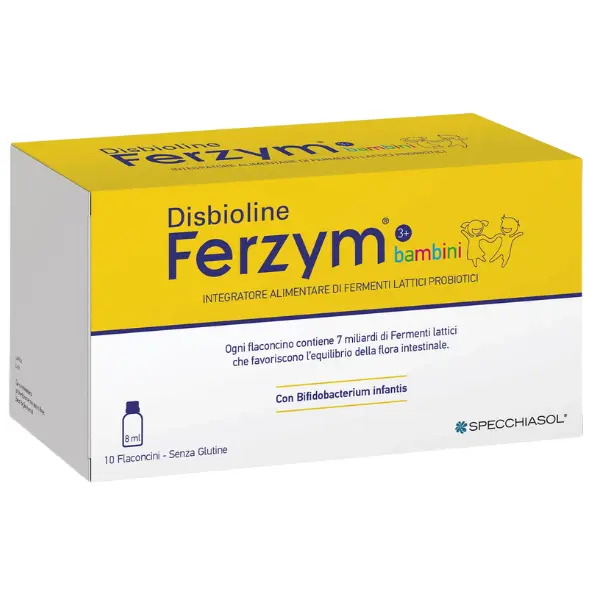 Ferzym pentru copii, Specchiasol | 10 flacoane x 8 ml