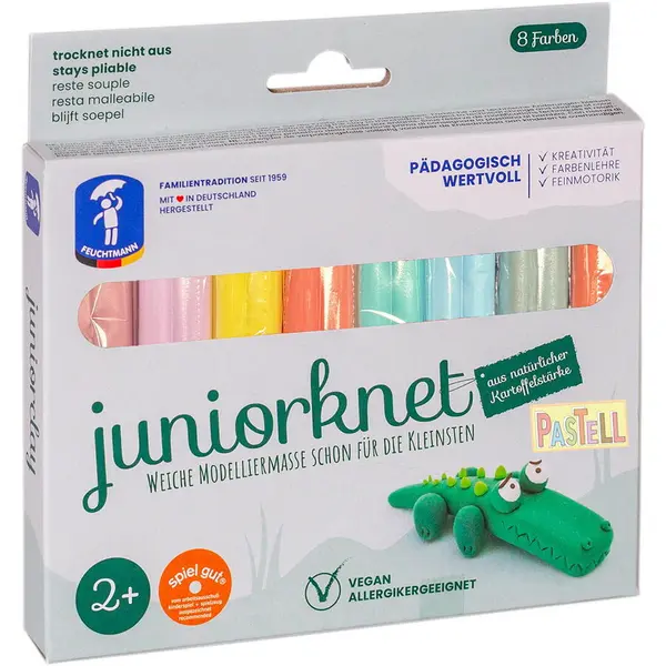 FEUCHTMANN Plastilina non-toxica - 8 culori pastel