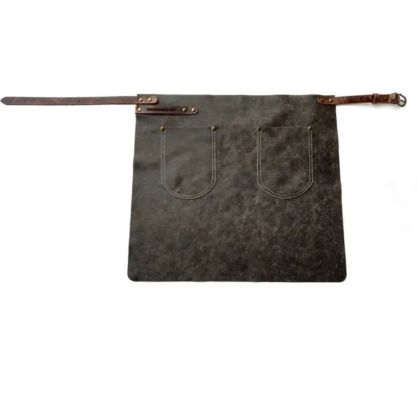 Feuermeister Sort scurt din piele pentru gratar Premium Feuermeister antique antracit XL 100 x 80 cm 8751030203