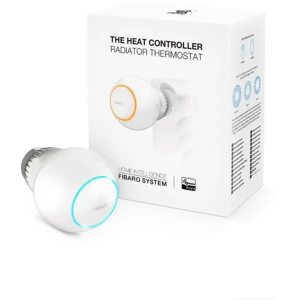 Fibaro Cap termostatic inteligent Fibaro The Heat Controller Z-Wave, control temperatura, programabil