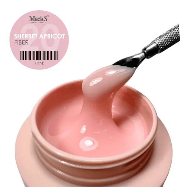 Fiber Sherbet Apricot 20 /15g Macks - FB-SHAP20-50