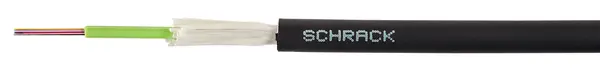 Fibra optica 8 fibre, Multimode, diametru 7.70mm, 3500N, 100m, manta LSOH-3, protectie rozatoare, Schrack HSHAIBH084X100