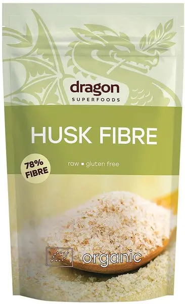 Fibre bio de psyllium, 150 g, Dragon Superfoods