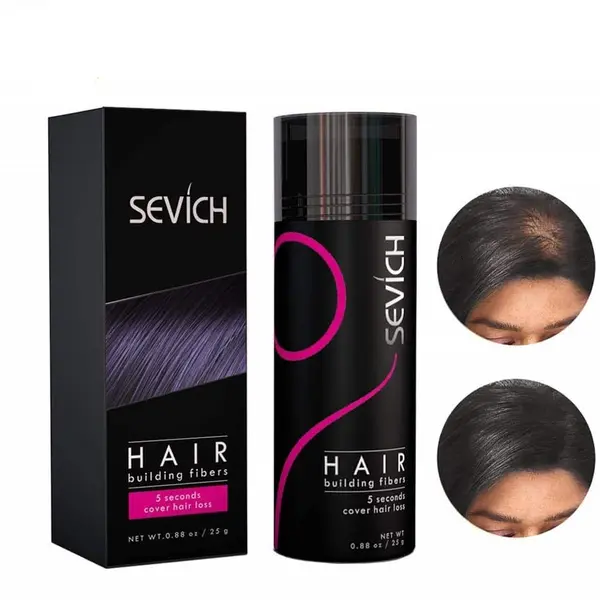 Fibre pentru păr rar Sevich, brunet, 25 g