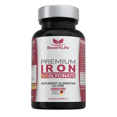 Fier Bisglicinat Premium 71.8mg, 60 capsule, Boost4Life