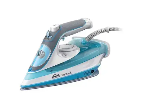 Fier de calcat Braun FreeStyle 5 SI 5006 BL, 2600 W, Debit de abur 50 g/min, Jet de abur 180 g/min, Rezervor 0.3 l (Albastru)