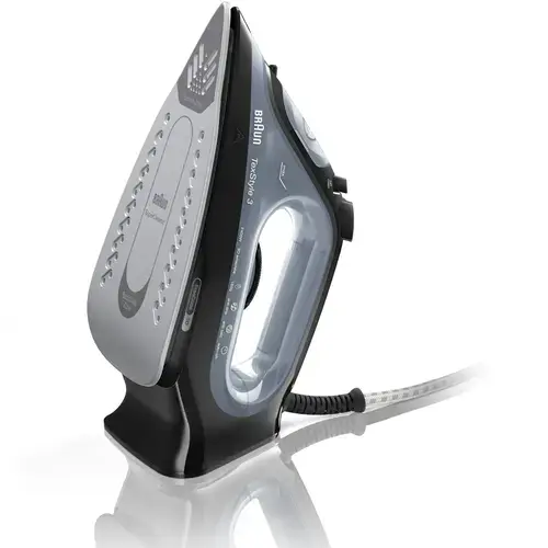 Fier de calcat Braun TexStyle 3 SI3055BK, 2400 W, abur variabil 45g/min, jet de abur 180g/min, rezervor 270 ml, tehnologie FreeGlide 3D, talpa Super Ceramic (Negru)