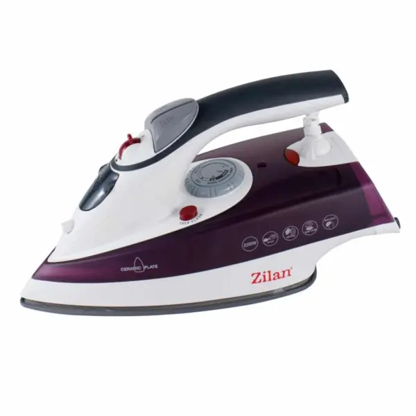Fier de Calcat cu Talpa din Ceramica, Autocuratare, Calcare cu Aburi, Putere 2200W, Mov