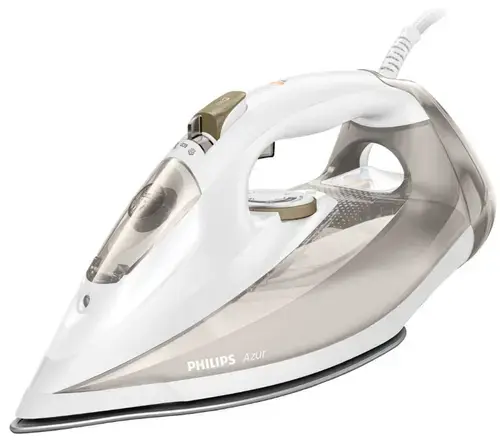 Fier de calcat Philips Azur GC4552/00, 2400 W, Jet abur 210 g/min, Talpa SteamGlide (Alb/Bej)
