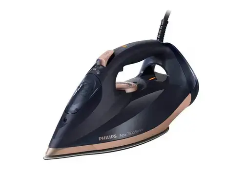 Fier de calcat Philips Seria 7500 DST7510/80, 3200W, 260g/min, 300ml, talpa SteamGlide Elite (Albastru inchis/Auriu)