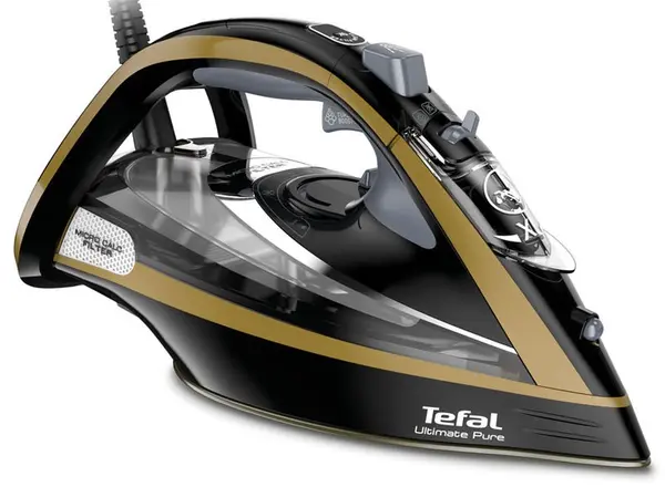 Fier de călcat Tefal - Ultimate Pure, 3000W, 250 g/min, negru