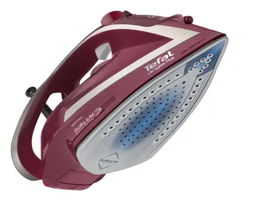Fier de calcat TEFAL UltraGliss Plus FV6820E0, 2800W, Jet de abur 260g/min, 270ml, talpa Durilium AirGlide (Visiniu/Alb)