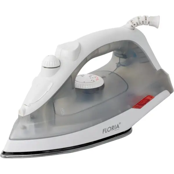 Fier de Calcat, Temperatura Reglabila, Talpa din Ceramica, Putere 1600W, Gri
