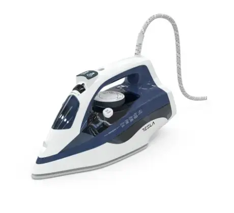 Fier de calcat Tesla IR301BL, 2600 W, Talpa ceramica, 400 mL (Albastru/Alb)