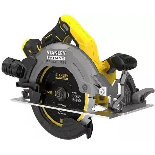 Fierastrau circular compatibil cu acumulator 18V Stanley SFMCS550B, 5000 rpm, 190x65 mm, motor fara perii, fara baterie si incarcator