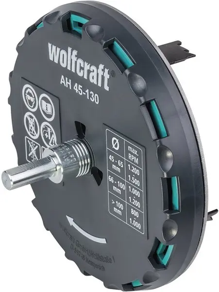 Fierăstrău circular cu lame interschimbabile Wolfcraft - AH, Ø45 - 130 mm