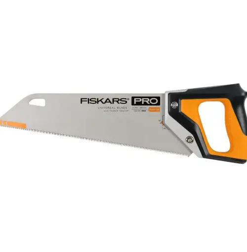 Fierastrau de mana Fiskars PowerTooth, 380 mm (Portocaliu/Negru)