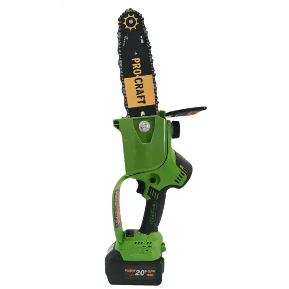 Fierastrau de mana pe acumulator, Procraft PKA20, Li-ion, 20 V, 4.0 Ah, 4600 RPM, Brushless, Lama 24 cm (acumulatorul nu este inclus)