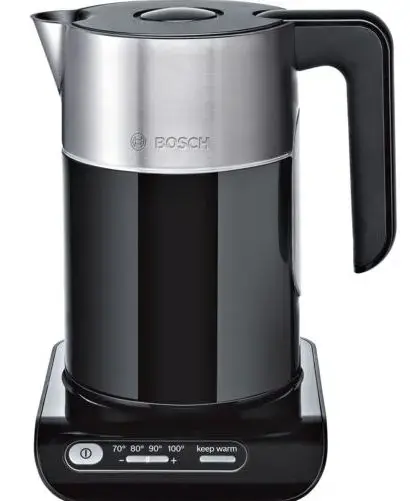 Fierbator apa BOSCH TWK8613P Styline, 2400 W, 1.5 L (Negru)