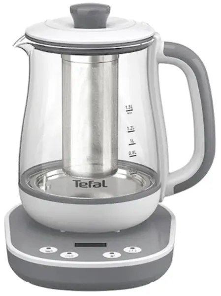 Fierbator apa Tefal - BJ551B10, 1430W, 1.5 l, alb/gri