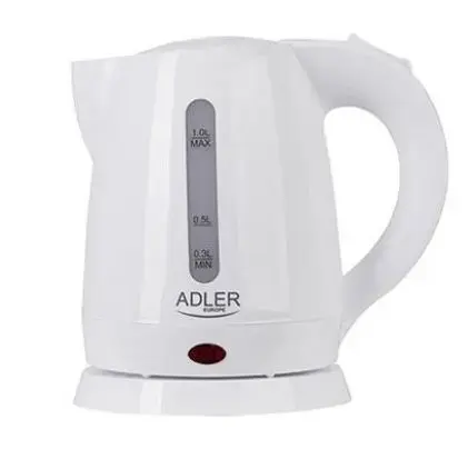 Fierbator de apa Adler AD 1272, 1 L, 1600 W (Alb)