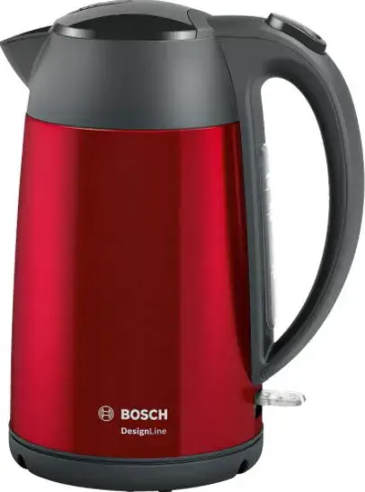Fierbator de apa Bosch TWK3P424, 1.7 L, 2400 W (Rosu/Negru)