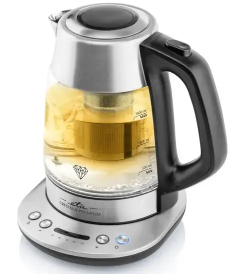 Fierbator de apa ETA ETA915390000, 2200 W, 1.5 L (Negru/Argintiu)
