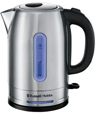 Fierbator de apa Russell Hobbs Quiet Boil 26300-70, 2400 W, 1.7 l, Filtru (Argintiu)