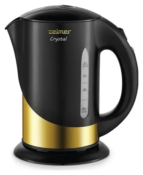 Fierbator de apa Zelmer ZCK7630G Crystal, 1.7 l, 1850 W (Negru/Auriu)