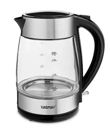 Fierbator de apa Zelmer ZCK8011, 1.7 L, 2200 W (Negru/Transparent)
