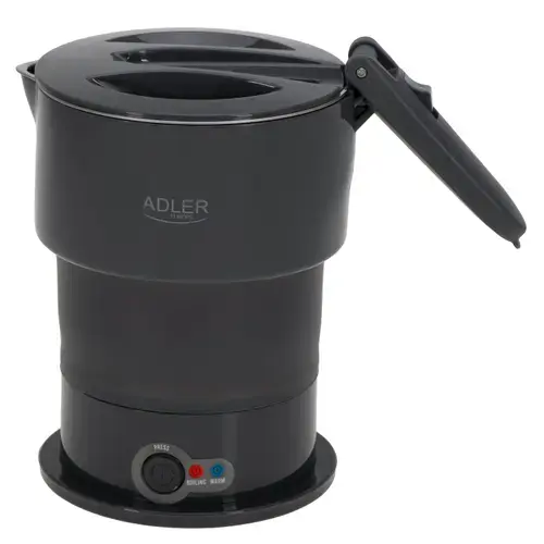 Fierbator de calatorie Adler AD 1377, 0.6 l, 600 W (Gri)