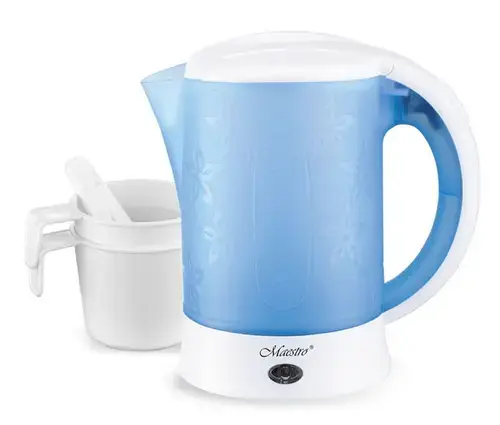 Fierbator electric Feel-Maestro MR-010, 0.6 L, 600 W (Alb/Albastru)