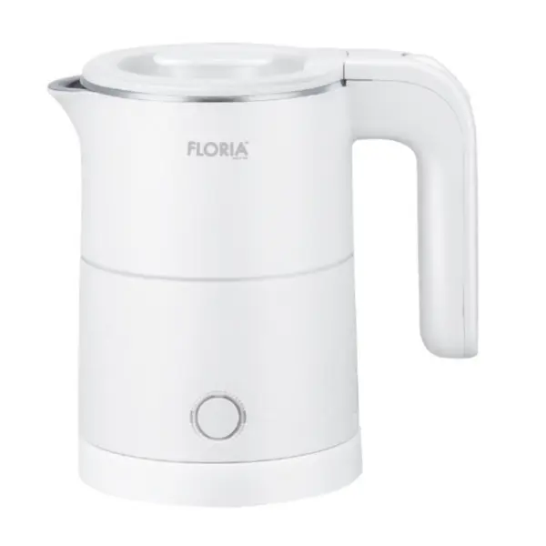 Fierbator Electric, Inox, Putere 1000W, Capacitate 500 ml, Alb