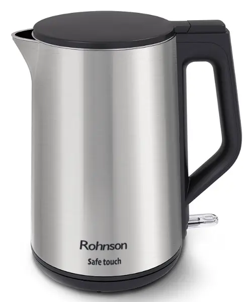 Fierbător electric Rohnson - R 7530, 2200W, 1.5 l, argentiu