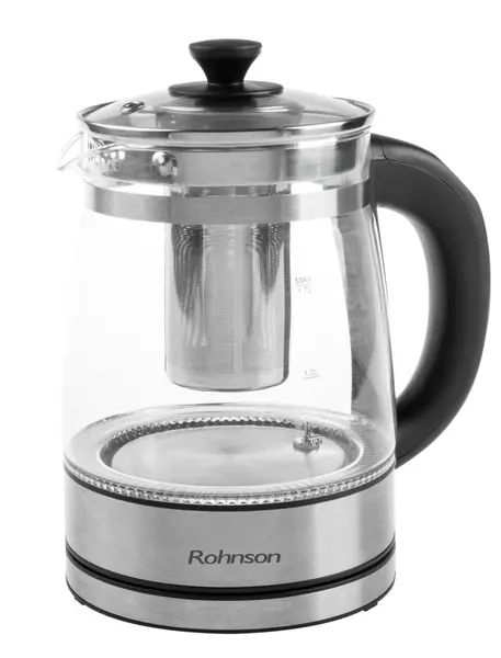 Fierbător electric Rohnson - R-7610, 2200W. 1.7 l, argentiu
