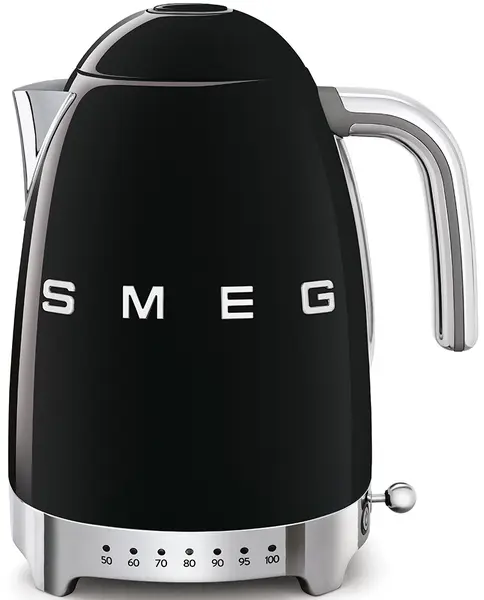 Fierbător electric Smeg - KLF04BLEU, 2400W, 1.7 l, negru