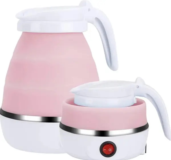 Fierbator electric tip cana pliabil Silicon/Inox putere 600W capacitate 0.6L ROZ