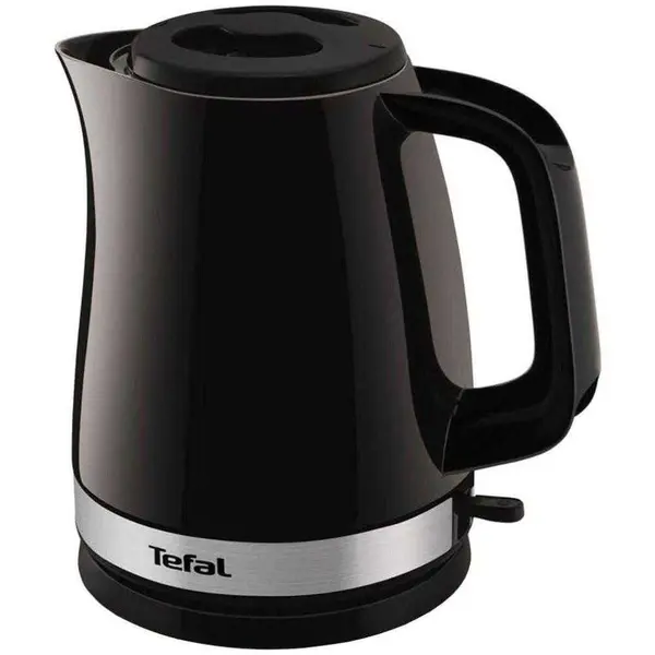Fierbator Tefal Delfini Plus KO150F30, 2400 W, 1.5 l, baza 360°, filtru anti-calcar, oprire automata, negru