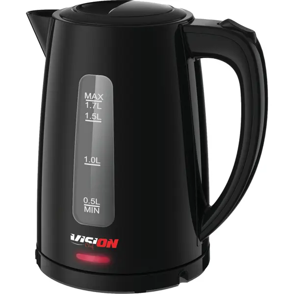 Fierbator Vision Chef VFE2200N, 2200 W, 1.7 l, Indicator luminos, Negru