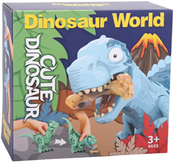 Figura King Me World - Tyrannosaurus rex, cu sunet și lumini, verde