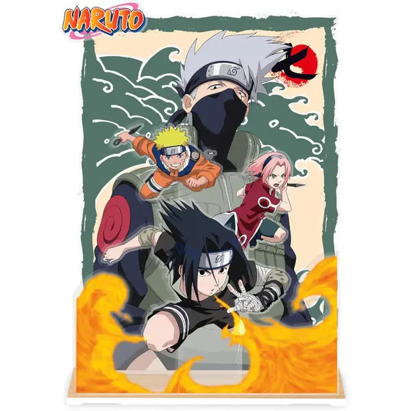 Figurina Acrilica Diorama Naruto - Team 7