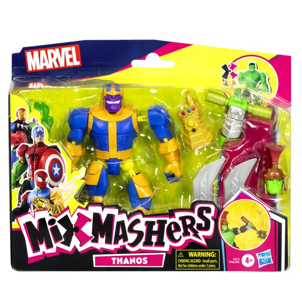Figurina articulata cu accesorii, Marvel Avengers, Mixmashers, Thanos, F9271