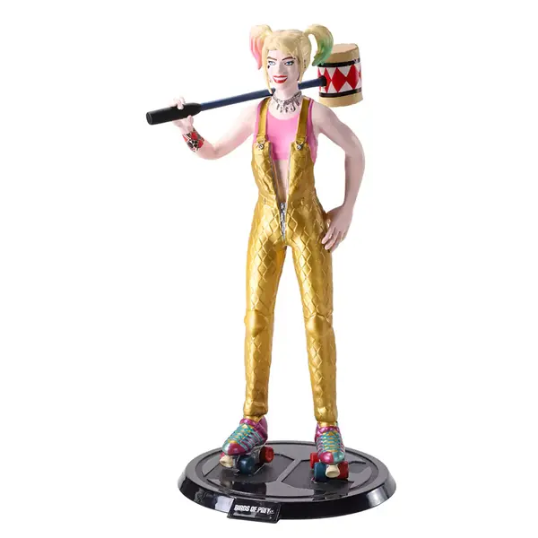 Figurina articulata DEPOX , Harley Quinn, editie de colectie, 18.5 cm, stativ inclus