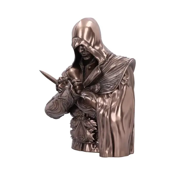 Figurina - Assassin's Creed - Ezio Bust Box Bronze | Nemesis Now