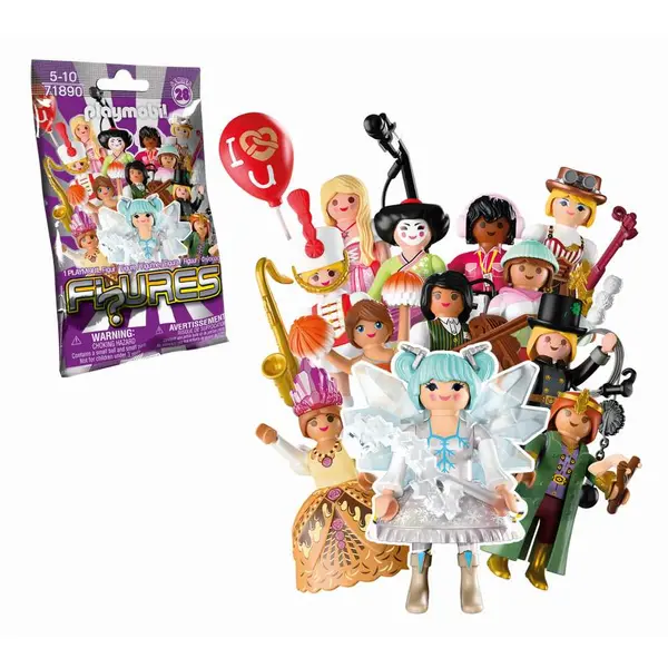 Figurina cu accesorii interschimbabile - Fete, Seria 28( produs surpriza, pret pe bucata) | Playmobil