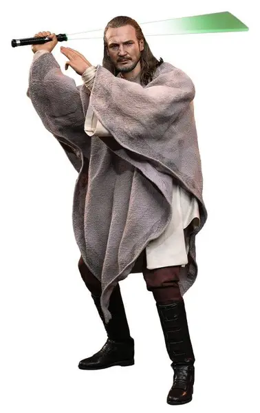 Figurină de acțiune Hot Toys Movies: Star Wars - Qui-Gon Jinn (Collector Edition) (Movie Masterpiece), 32 cm