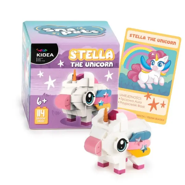 Figurină de asamblat Kidea Snapets - Stella Unicornul